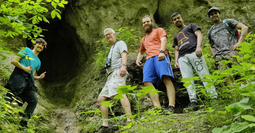 Hiking with international students